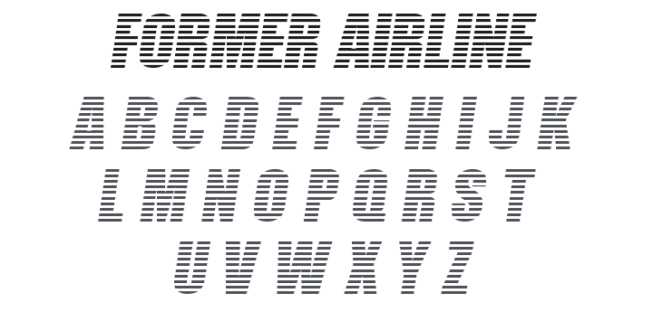 Former Airline Font