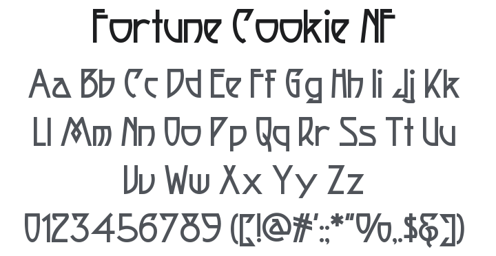 Fortune Cookie NF Font