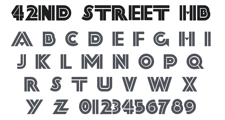 Forty Second Street HB Font