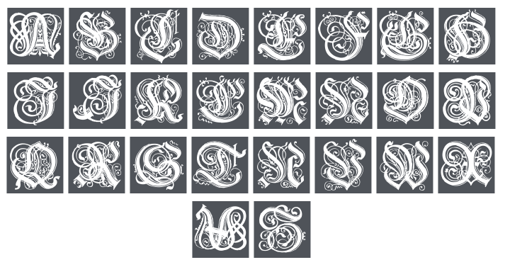 Fraktur Initials 07 Font