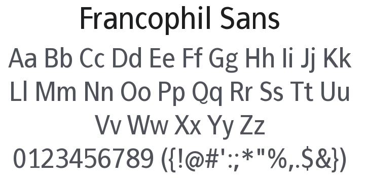 Francophil Sans Font Family