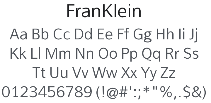 FranKlein Font Family