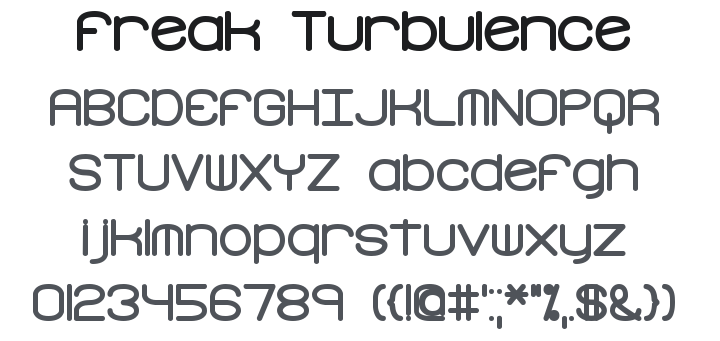 Freak Turbulence Font