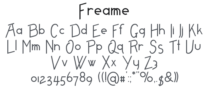 Freame Font