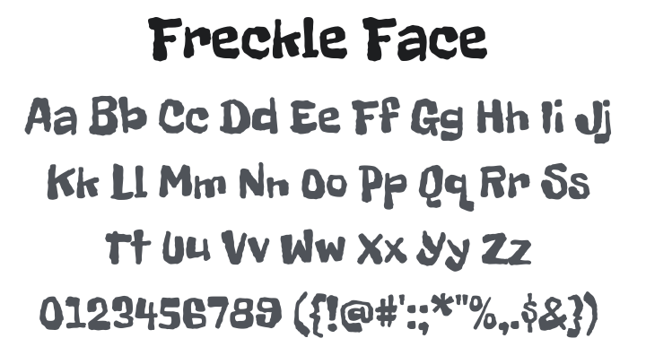 Freckle Face Font