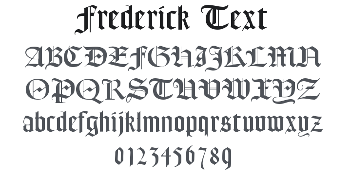 Frederick Text Font