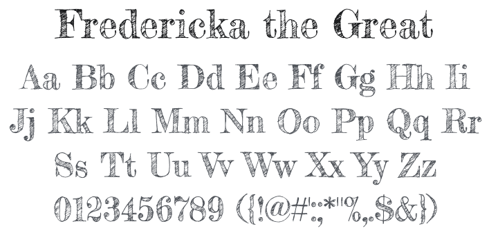 Fredericka the Great Font