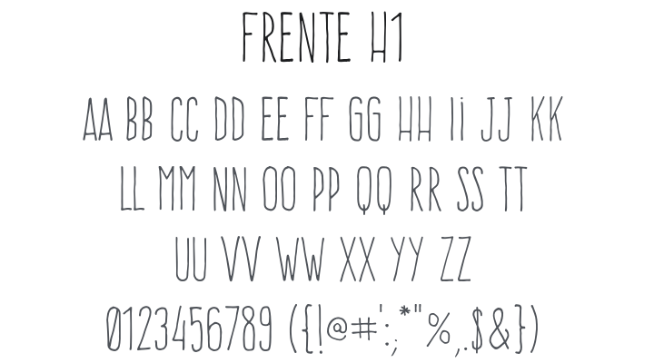 Frente H1 Font