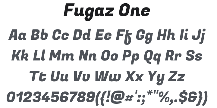 Fugaz One Font