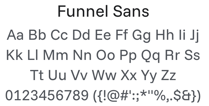 Funnel Sans Font Family