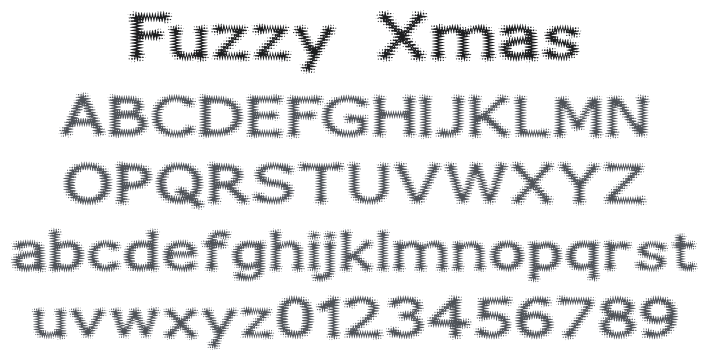 Fuzzy Xmas Font