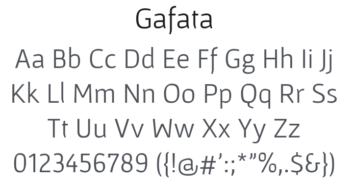 Gafata Font