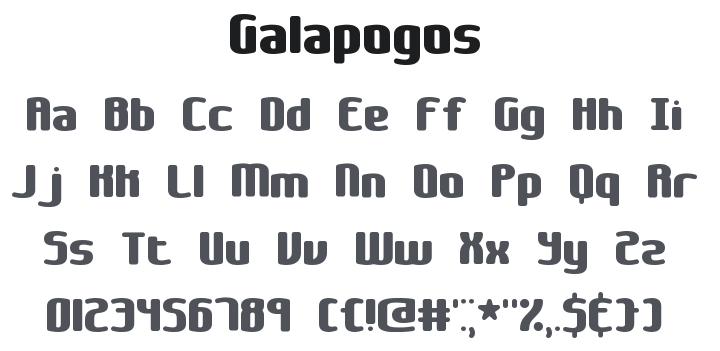 Galapogos Font