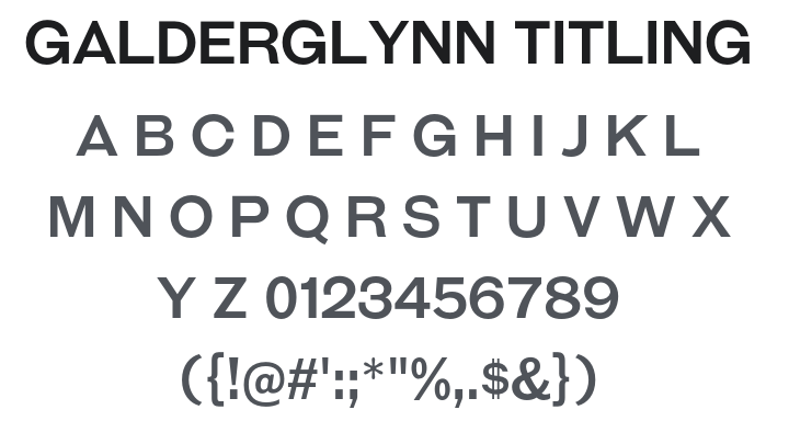 Galderglynn Titling Font Family