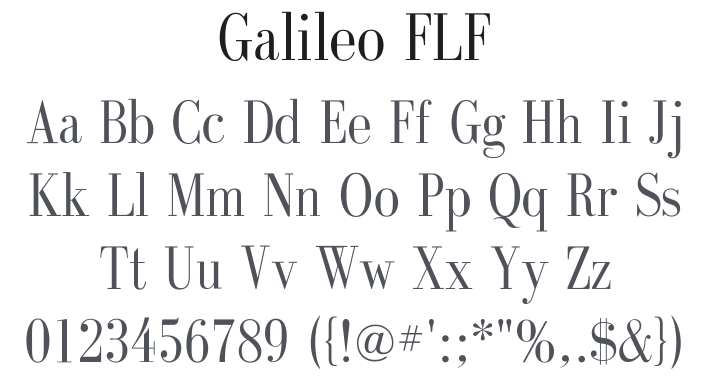 Galileo FLF Font Family