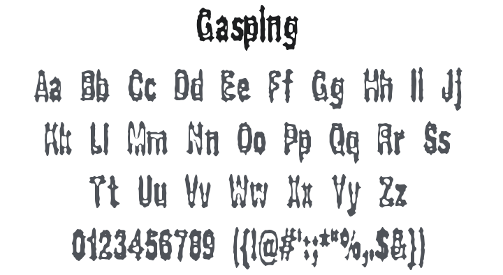 Gasping Font
