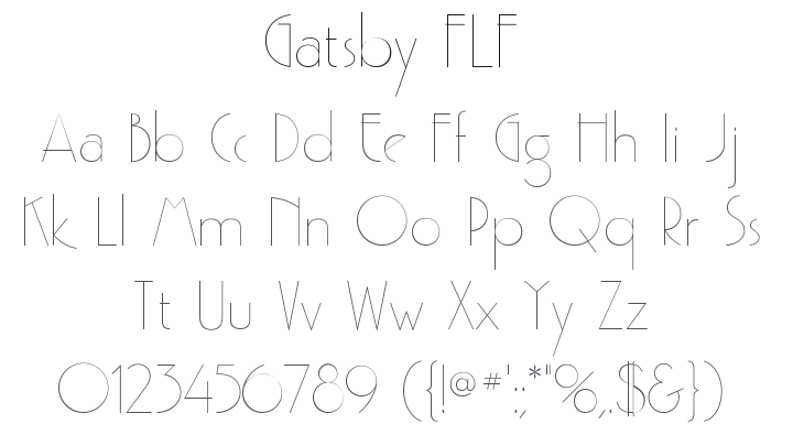 Gatsby FLF Font Family