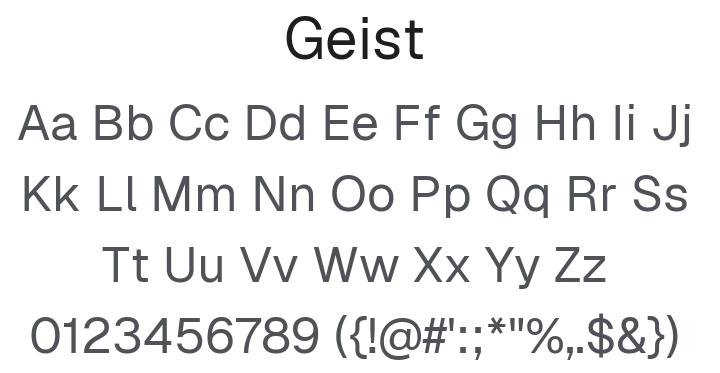 Geist Font Family