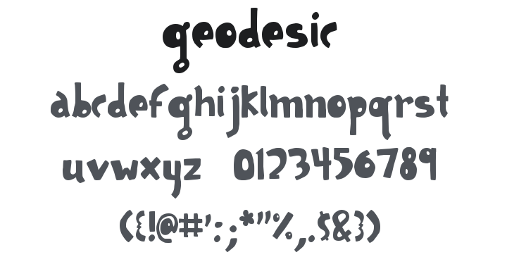 Geodesic Font