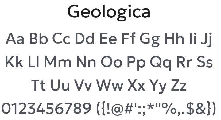 Geologica Font Family