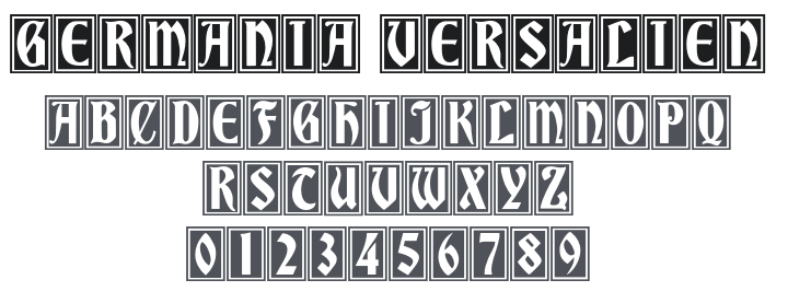 Germania Versalien Font