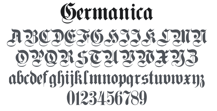 Germanica Font Family