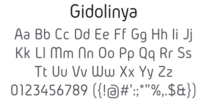 Gidolinya Font