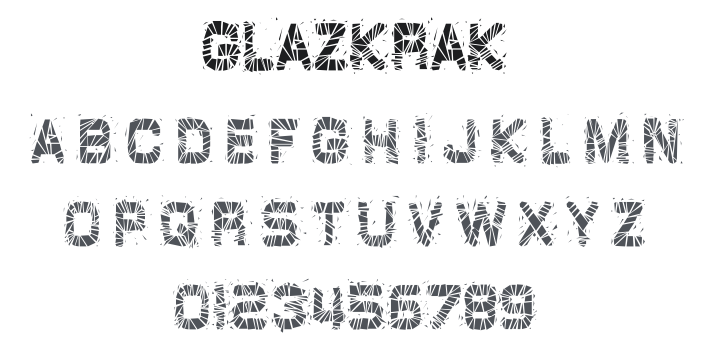 GlazKrak Font