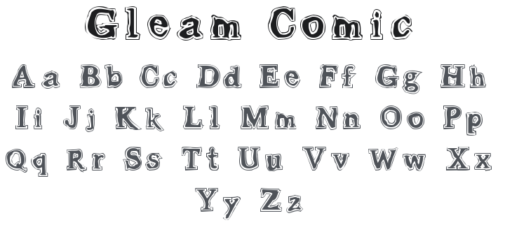 Gleam Comic Font