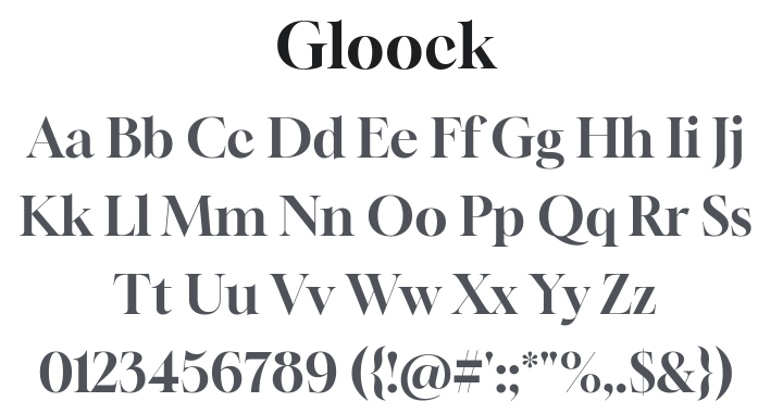 Gloock Font