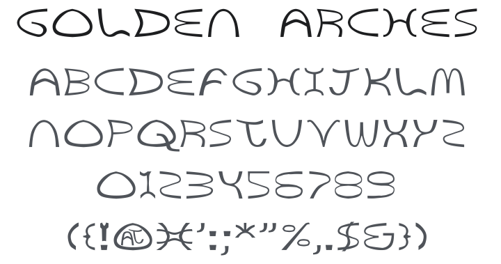 Golden Arches Font Family