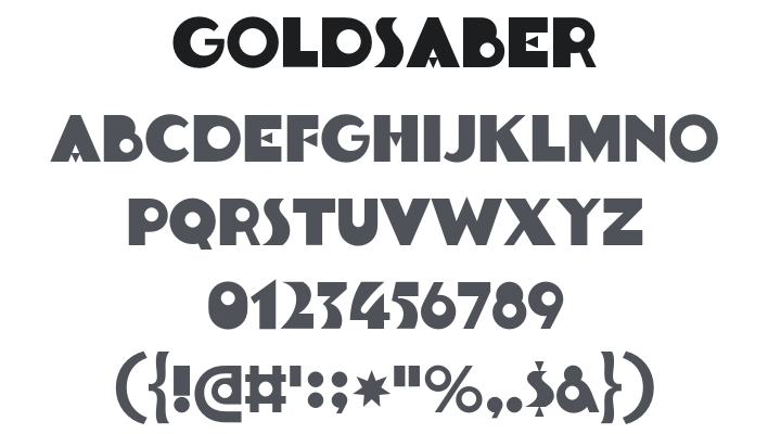 Goldsaber Font
