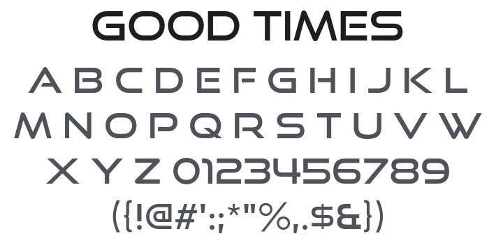 Good Times Font