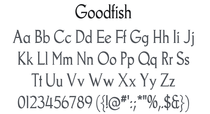 Goodfish Font Family