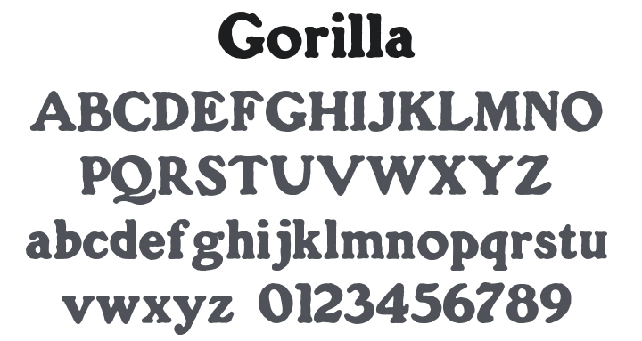 Gorilla Font