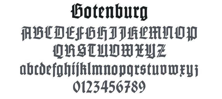 Gotenburg Font Family