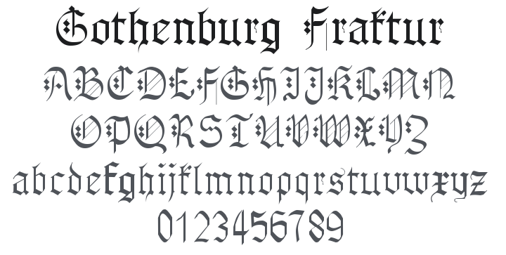 Gothenburg Fraktur Font