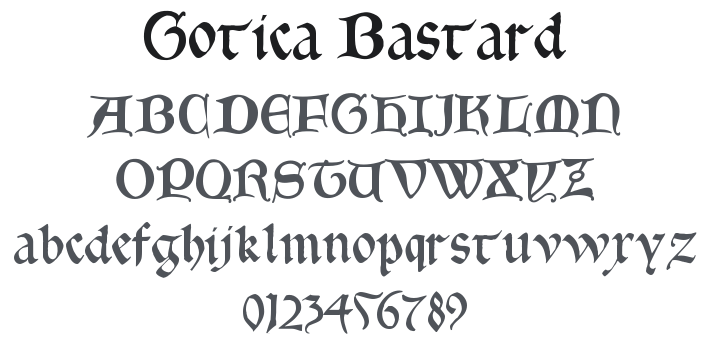 Gotica Bastard Font