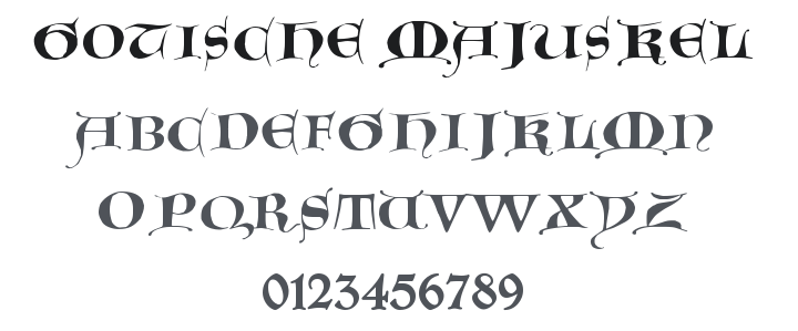 Gotische Majuskel Font