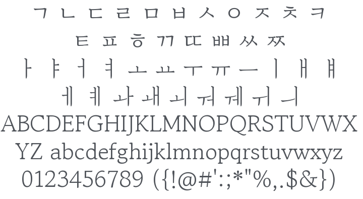 Gowun Batang Font Family