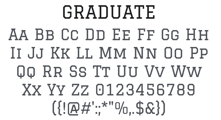 Graduate Font
