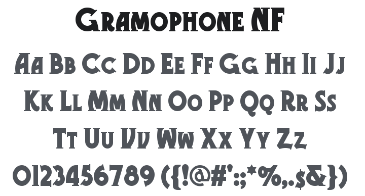 Gramophone NF Font Family