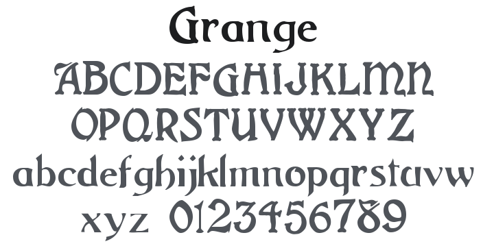 Grange Font Family
