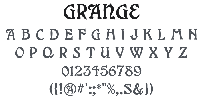 Grange Font