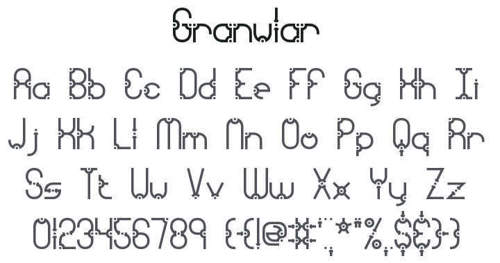 Granular Font