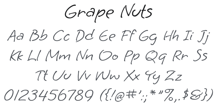 Grape Nuts Font