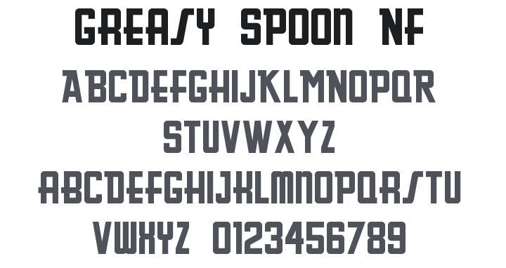 Greasy Spoon NF Font