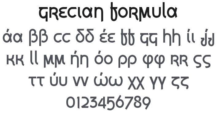 Grecian Formula Font