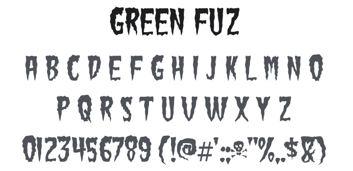 Green Fuz Font