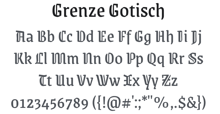 Grenze Gotisch Font Family